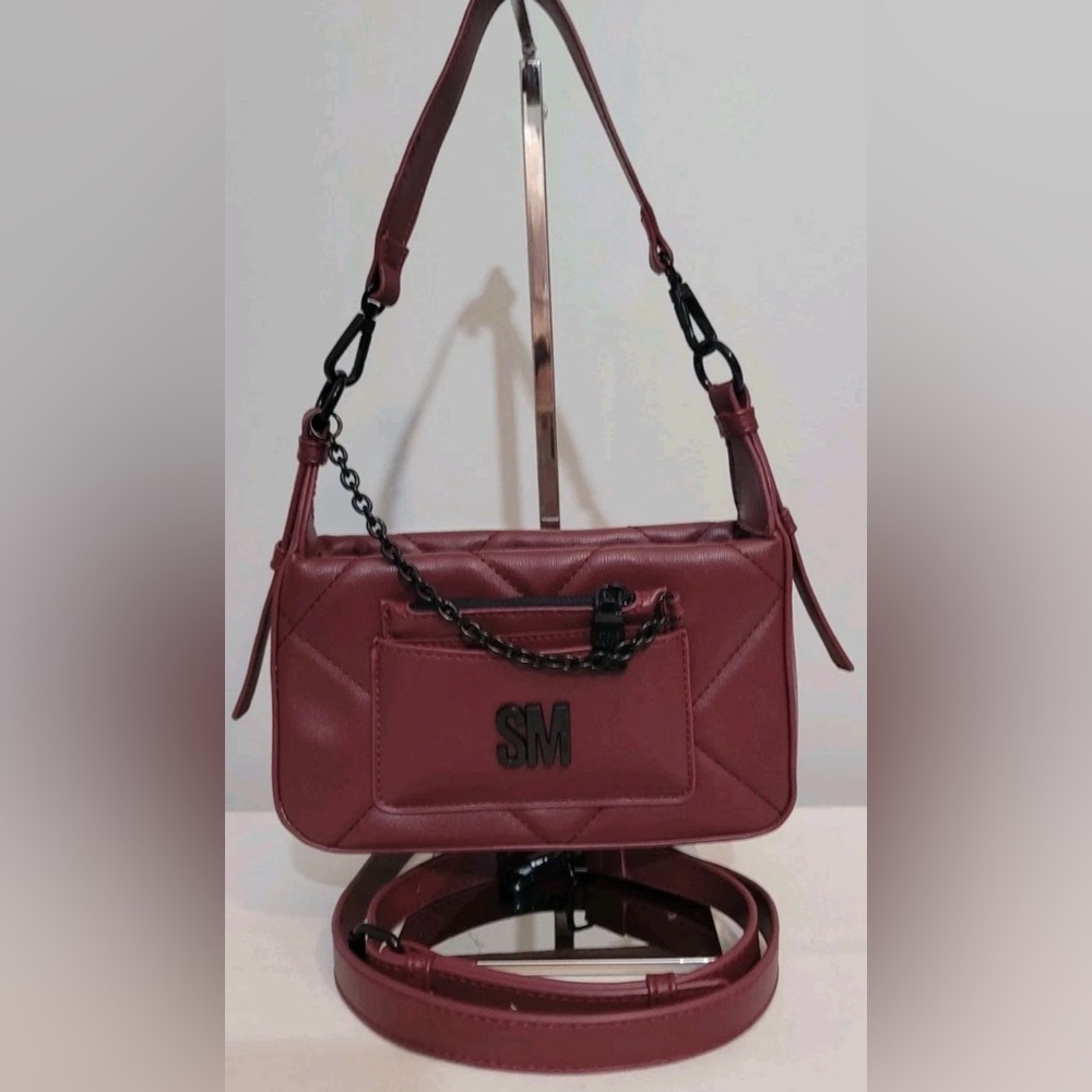Steve Madden Burgundy Crossbody Shoulder Bag - Picture 2 of 16